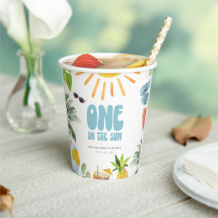 Poolside 1st Birthday  Paper Cups