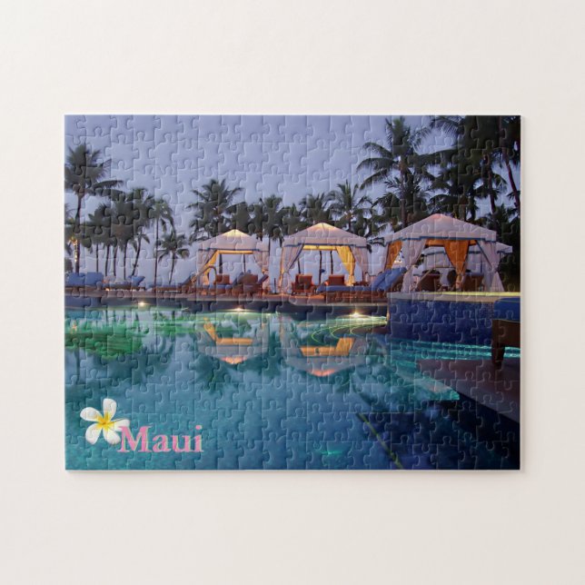 Poolside at Dawn Jigsaw Puzzle (Horizontal)