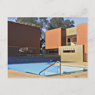 Poolside camel No. 1 Art Print Postcard