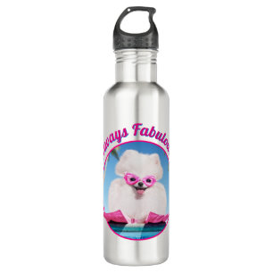 Poolside Dog In Flippers 710 Ml Water Bottle