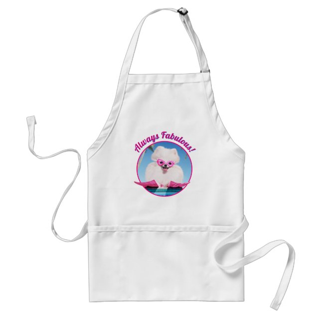 Poolside Dog In Flippers Standard Apron (Front)