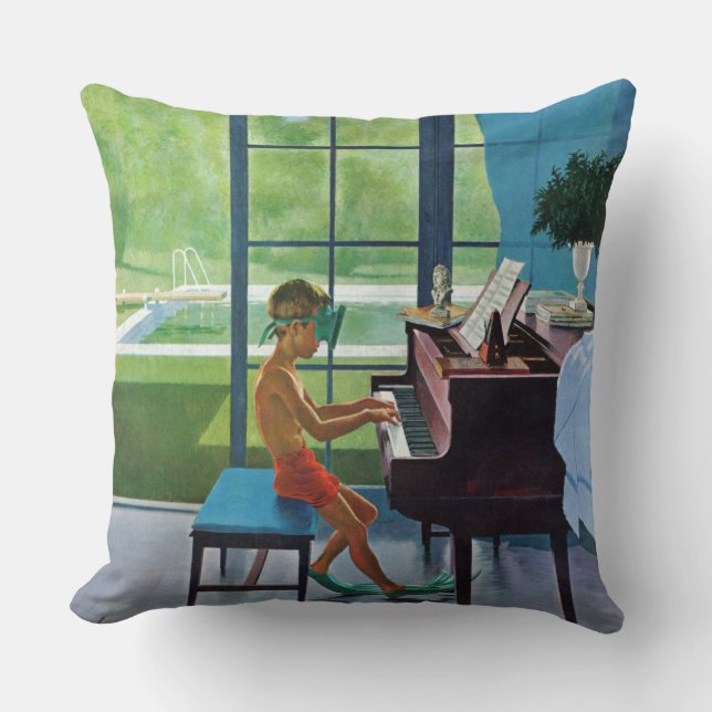 Poolside Piano Practice Cushion (Front)