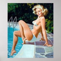 Poolside Pin Up