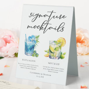 Poolside Signature Mocktails Summer Menu