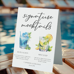 Poolside Signature Mocktails Summer Menu