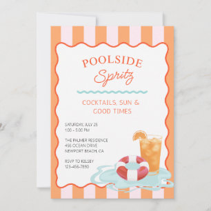 Poolside Spritz Party Invitation