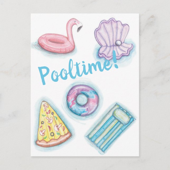 Pooltime Postcard (Front)