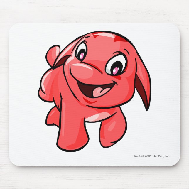 Pooogle Red Mouse Mat (Front)