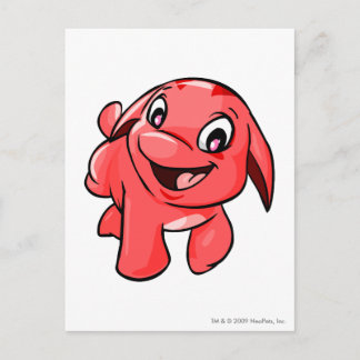 Pooogle Red Postcard
