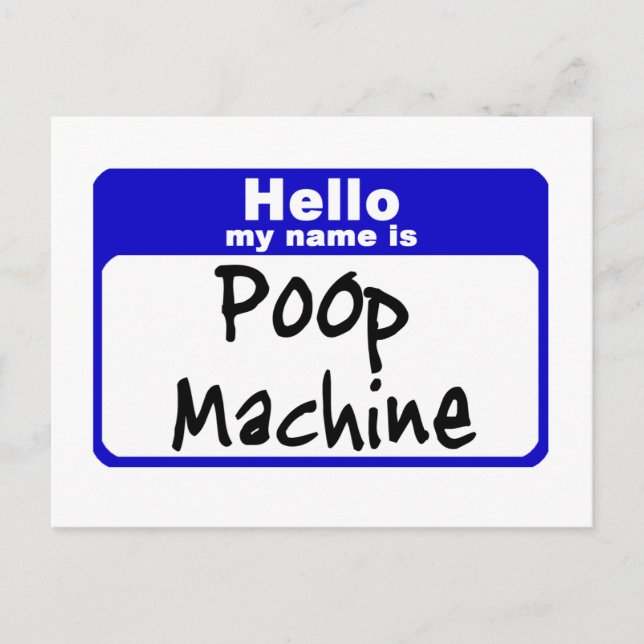 poop3 postcard (Front)