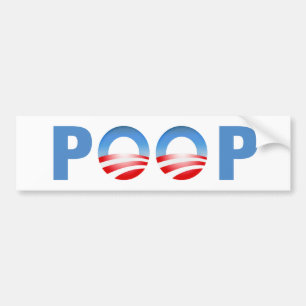 POOP - Anti Obama Bumper Sticker
