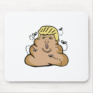 poop donald trump mouse mat