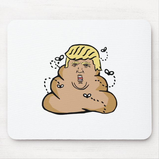 poop donald trump mouse mat (Front)