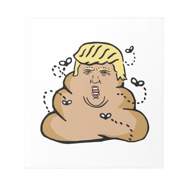 poop donald trump notepad (Front)