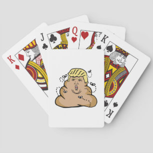 poop donald trump playing cards