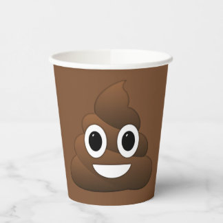Poop Emoji 8oz Paper Cup