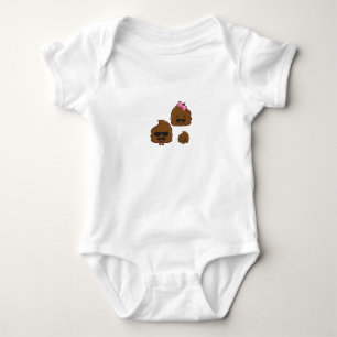 poop emoji baby bodysuit
