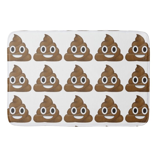 Poop emoji bath mat (Front)