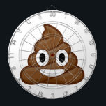 poop emoji dartboard<br><div class="desc">poo emoticon cartoon anime art trendy hipster brown white funny gag joke emojis</div>