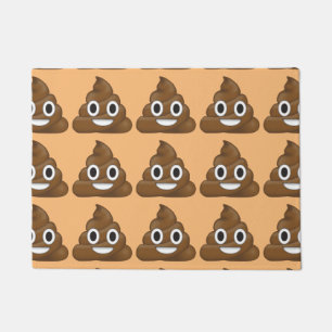 Poop emoji doormat