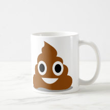 Poop Emoji Emoticon Funny Mug