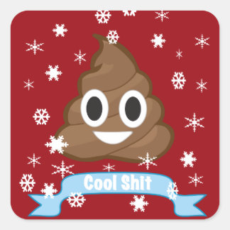 Poop Emoji Funny Christmas sticker