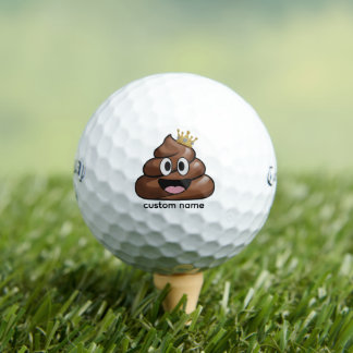 Poop Emoji Funny Golf Ball – Funny King of Poop