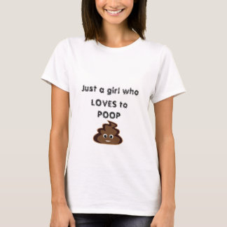 POOP emoji funny humour joke womens T-Shirt