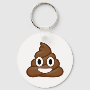 poop emoji key ring