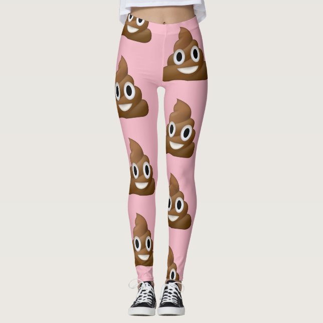 Poop Emoji Leggings (Front)