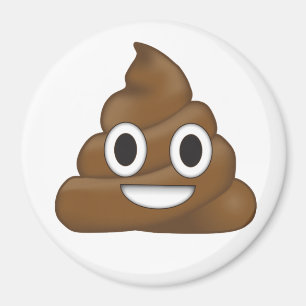 Poop emoji magnet