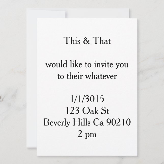 poop emoji party invitation (Back)