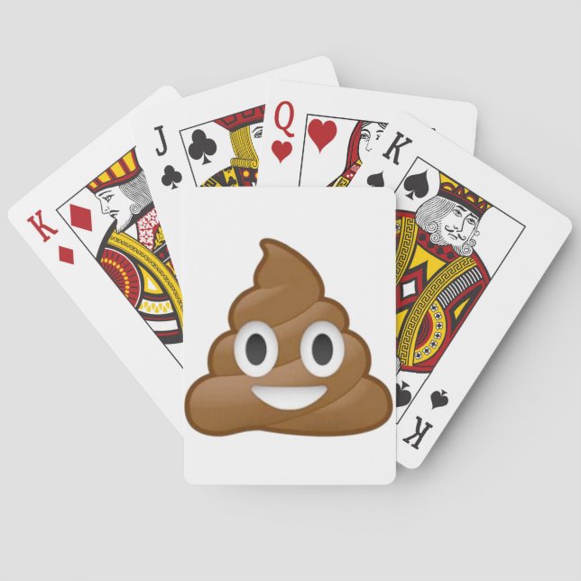 Poop emoji playing cards (Back)