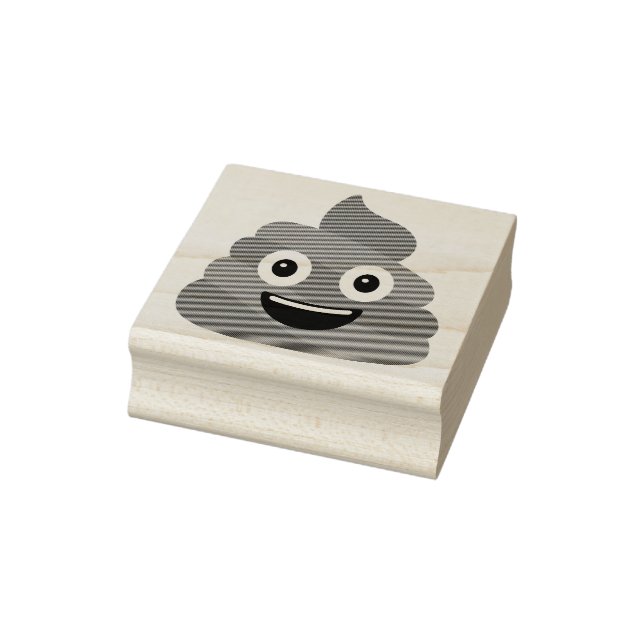 Poop Emoji Rubber Stamp (Stamp)