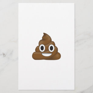 Poop emoji stationery