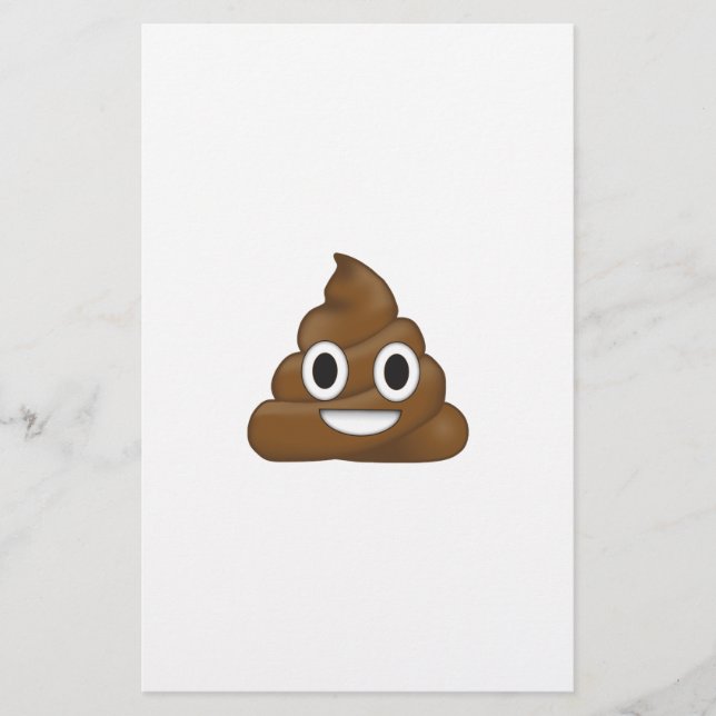 Poop emoji stationery (Front)