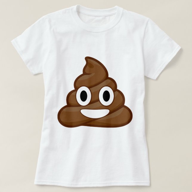 poop emoji T-Shirt (Design Front)