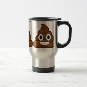 poop emoji travel mug
