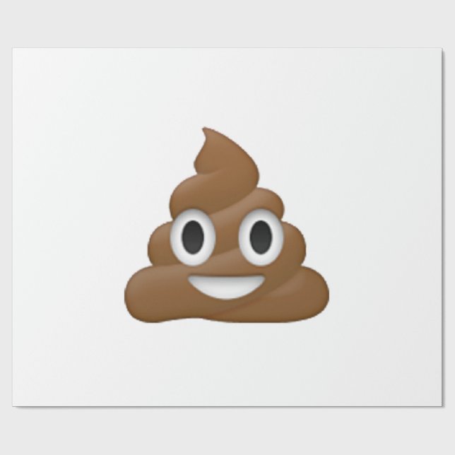 Poop - Emoji Wrapping Paper (Flat)
