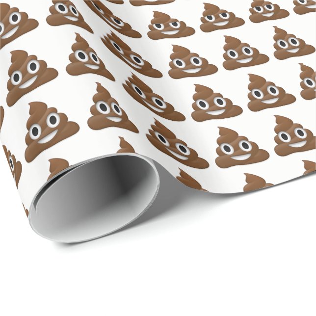 Poop Emoji Wrapping Paper (Roll Corner)