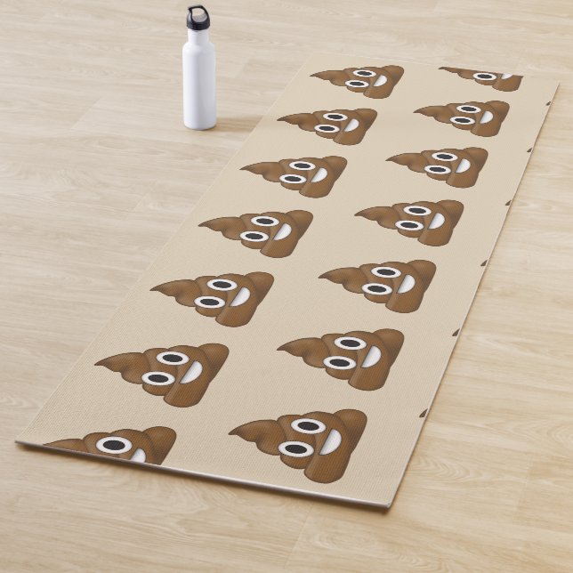Poop emoji yoga mat (In Situ)