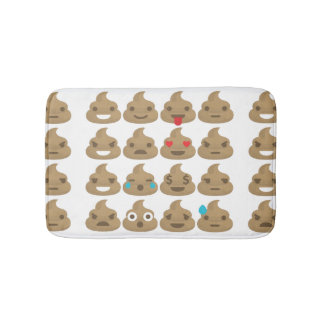 poop emojis bathroom bathmat bath mat