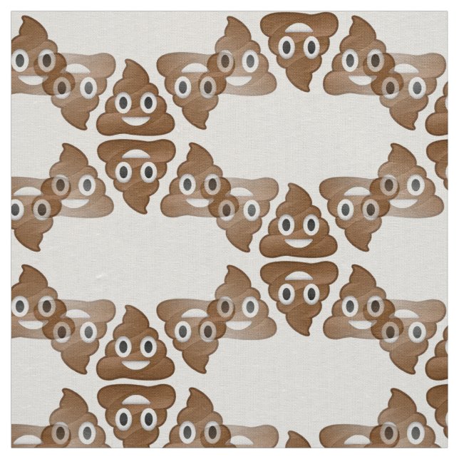poop emojis funny fabric (Swatch)
