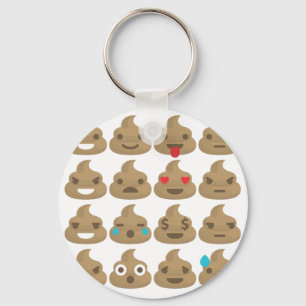 poop emojis key ring
