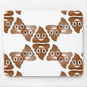 poop emojis mouse mat