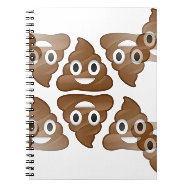poop emojis notebook (Front)