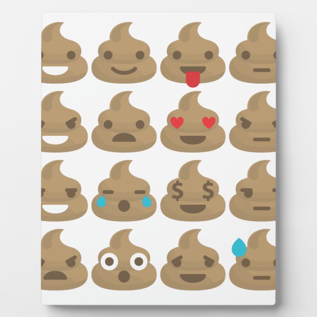 poop emojis plaque (Front)