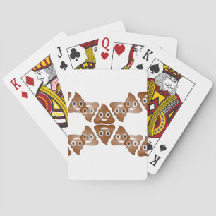 poop emojis playing cards
