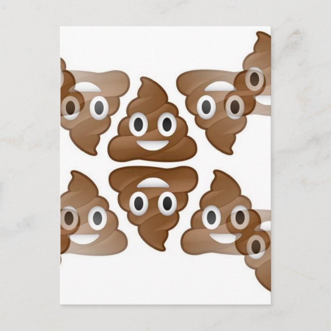 poop emojis postcard (Front)