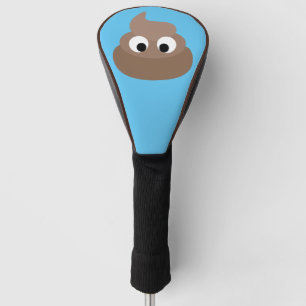 POOP EMOTICON FUNNY GOLF DRIVER COVER